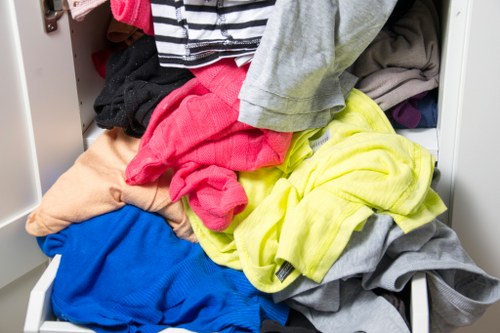 Reclaimed furniture and household items ready for redistribution